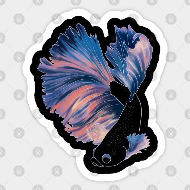 Dusk Betta Fish Sticker by OrangKoi